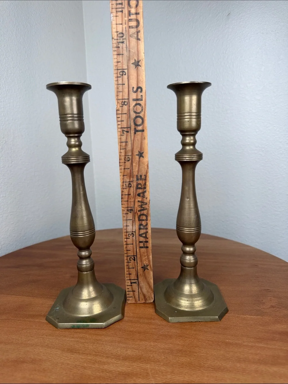 Brass Candle Stick Holders Decorative Farmhouse Cottagecore